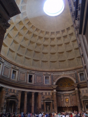 The Pantheon's spectacular dome.