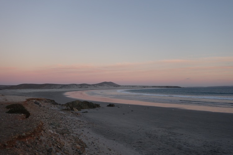 Image of a sunset at Alejandro's in Baja